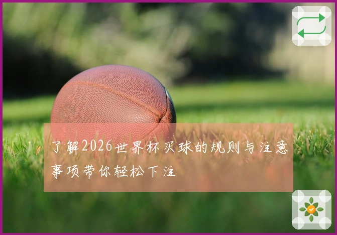 了解2026世界杯买球的规则与注意事项带你轻松下注